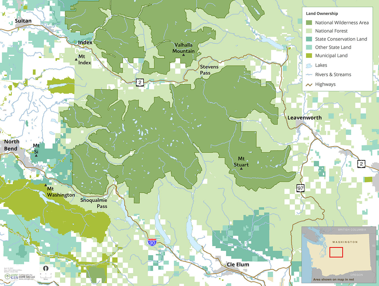 Map | Alpine Lakes Foundation